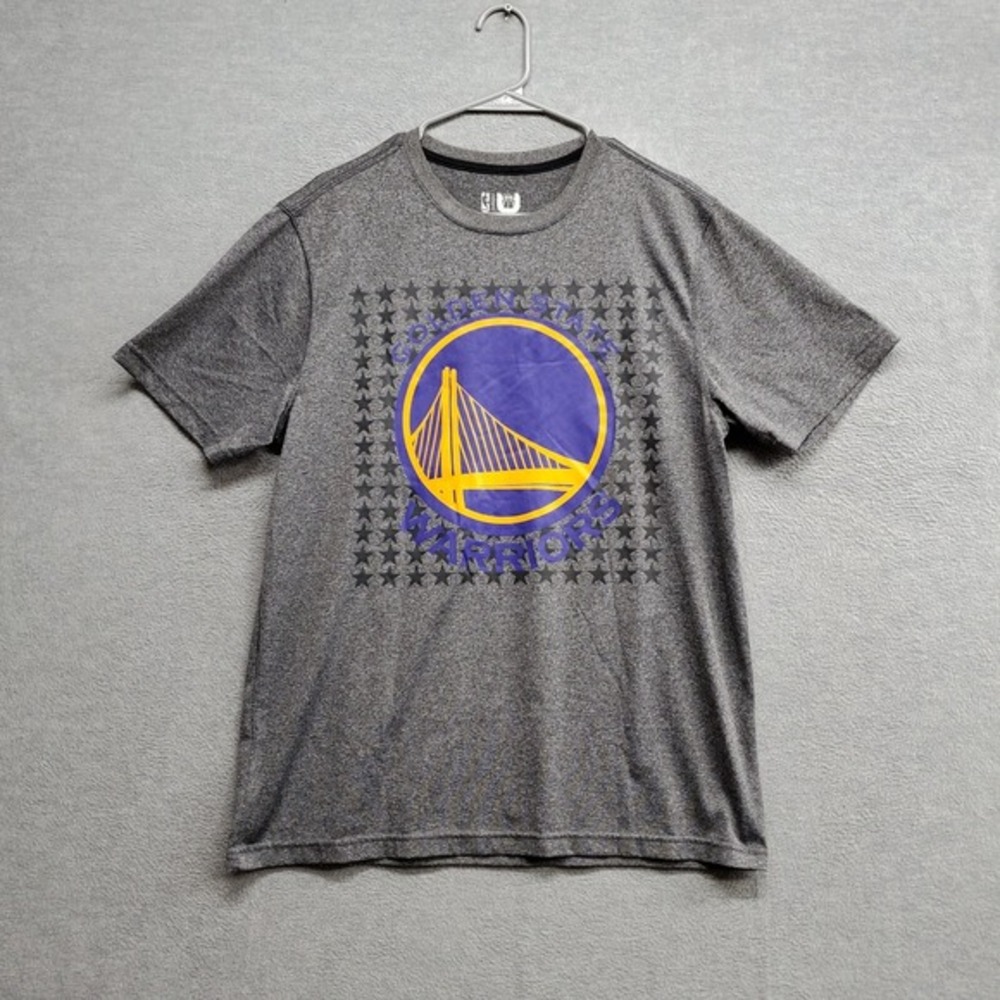 Golden State Warriors Men Shirt Large Gray Stephen Curry #30 Graphic Print NBA
